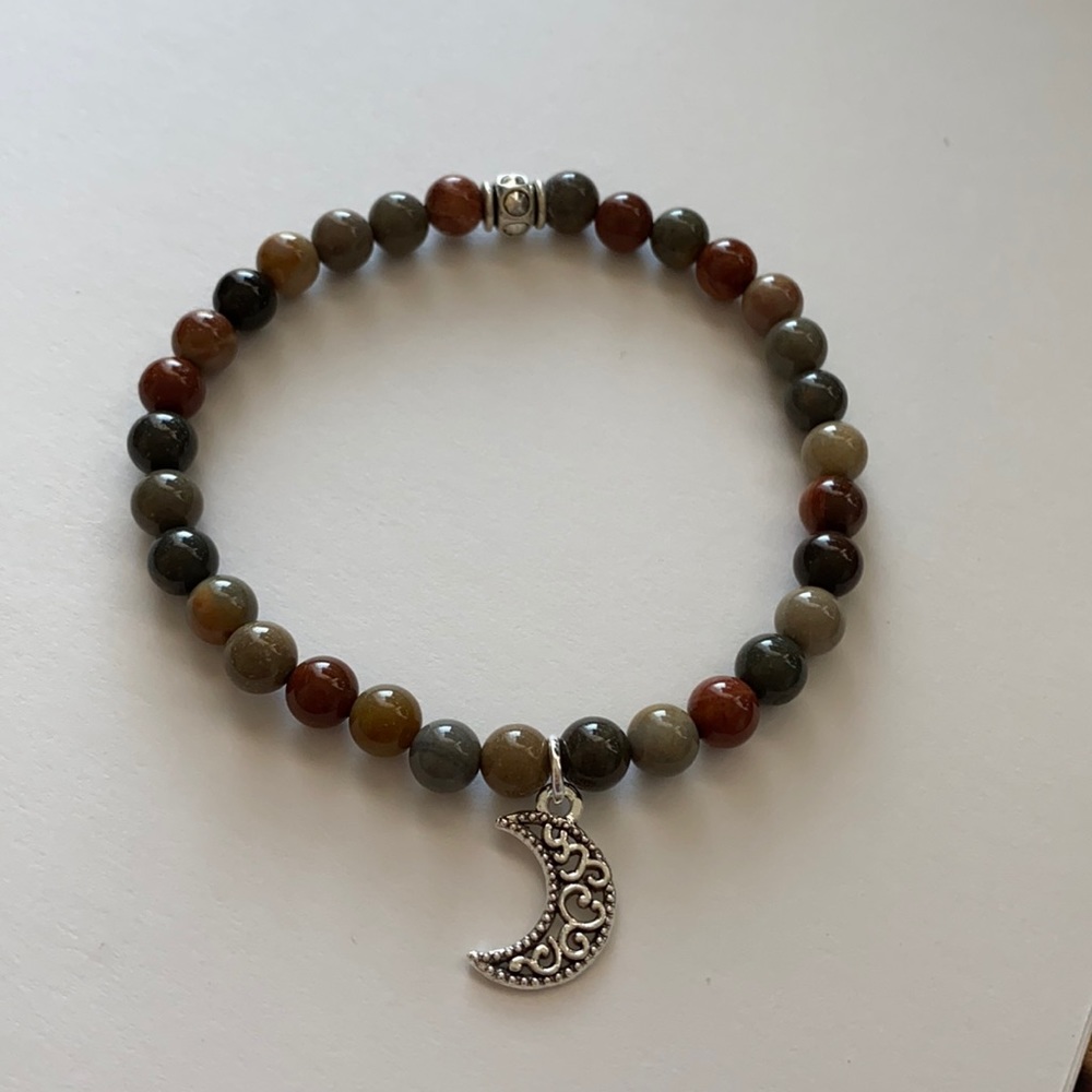 Beautiful Ocean Stone Moon 🌙 Bracelet